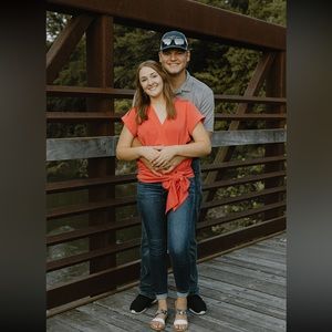 Nine West coral top blouse